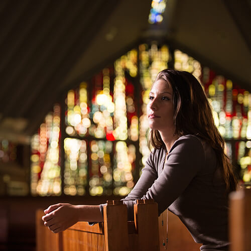 Student Playing Organ