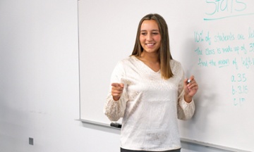 teacher at whiteboard